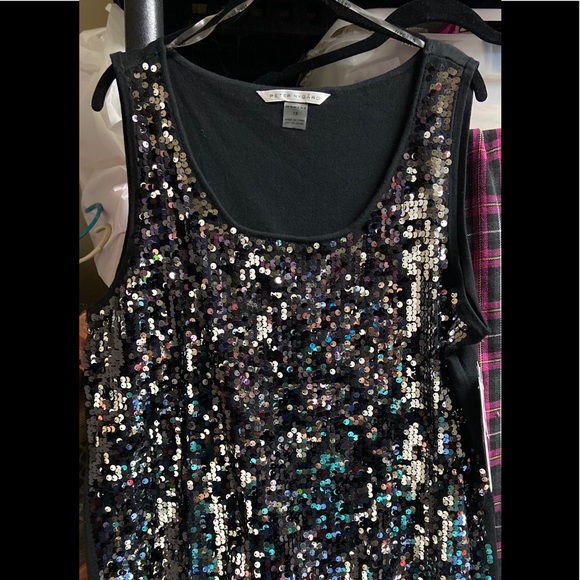Plus Size Sequin Tank Top - Picture 3 of 3